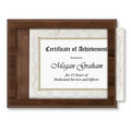 Certificate Holder - Insta-Slide Simulated Walnut Plaque